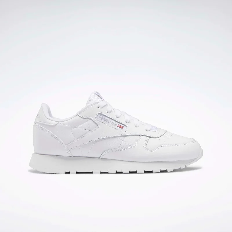 REEBOK CLASSIC LEATHER LACE SENIOR - WHITE