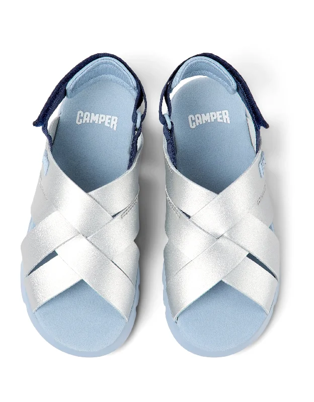 CAMPER ORUGA OPEN CRISS CROSS SS23 - SILVER