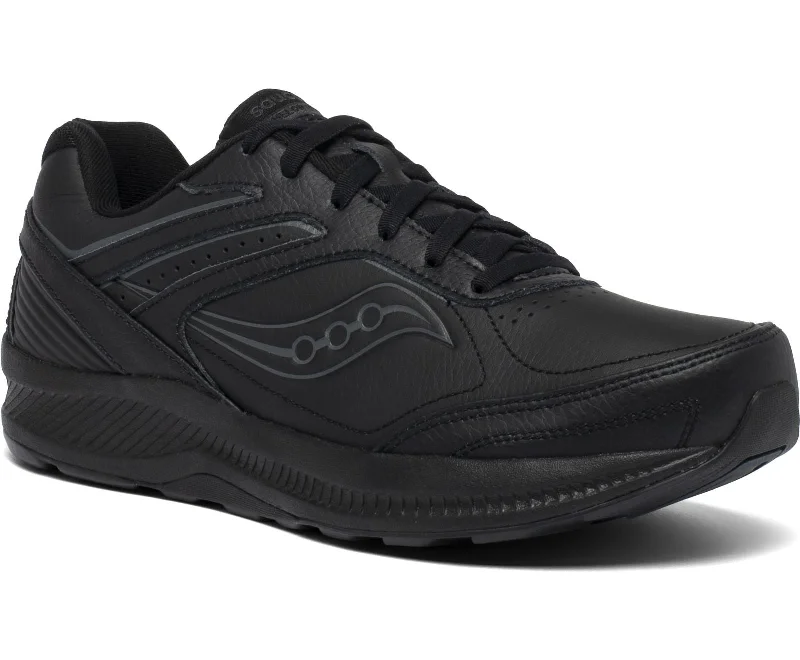 Saucony men's Echelon Walker 3 Medium, and Wide (S40200-2, S40201-2) black