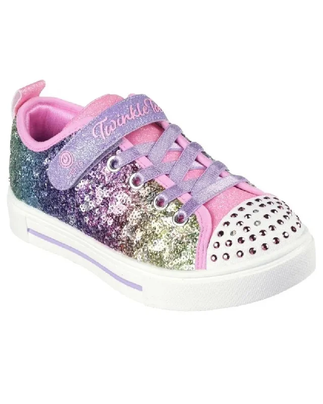 SKECHERS TWINKLE SPARKS SEQUIN FLASH YOUTH - MULTI