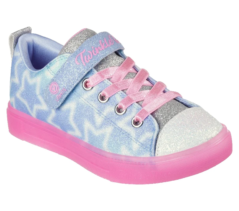 SKECHERS TWINKLE SPARKS ICE - DREAMSICLE - LIGHT BLUE MULTI