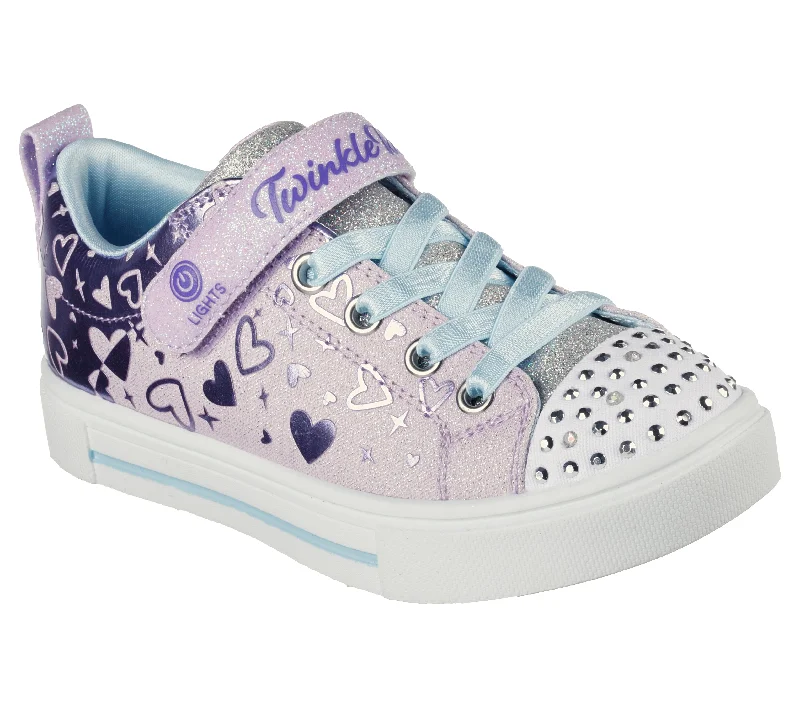 SKECHERS TWINKLE SPARKS - HEATHER CHARM - PURPLE LAVENDAR