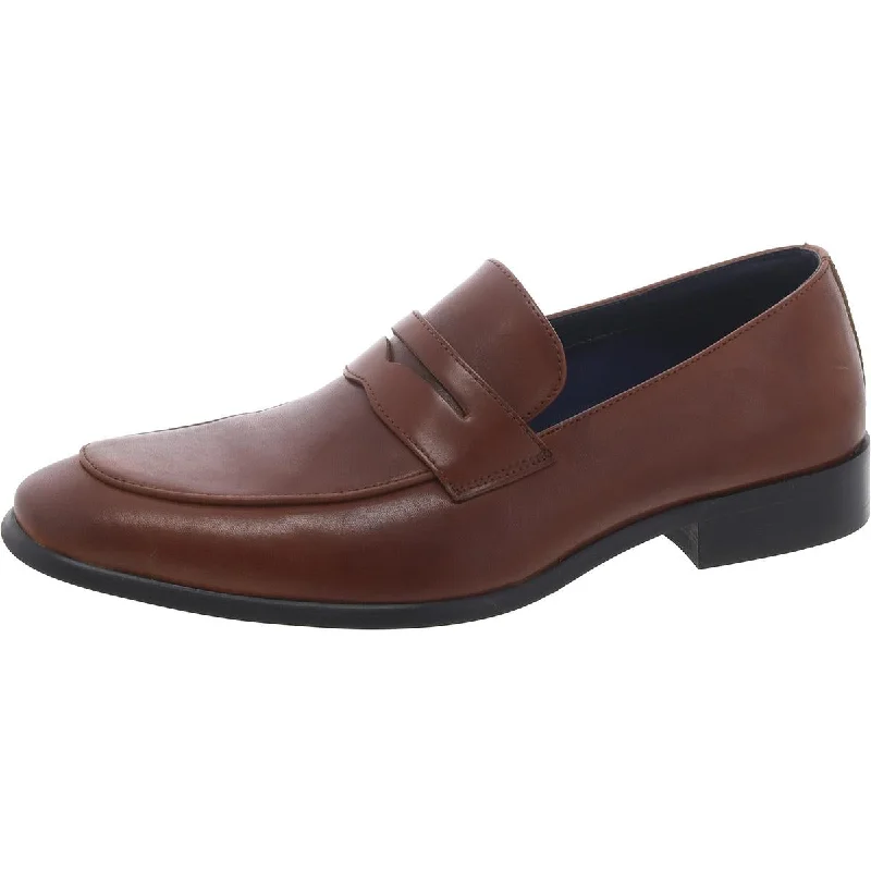 Beamen Mens Slip On Square Toe Loafers