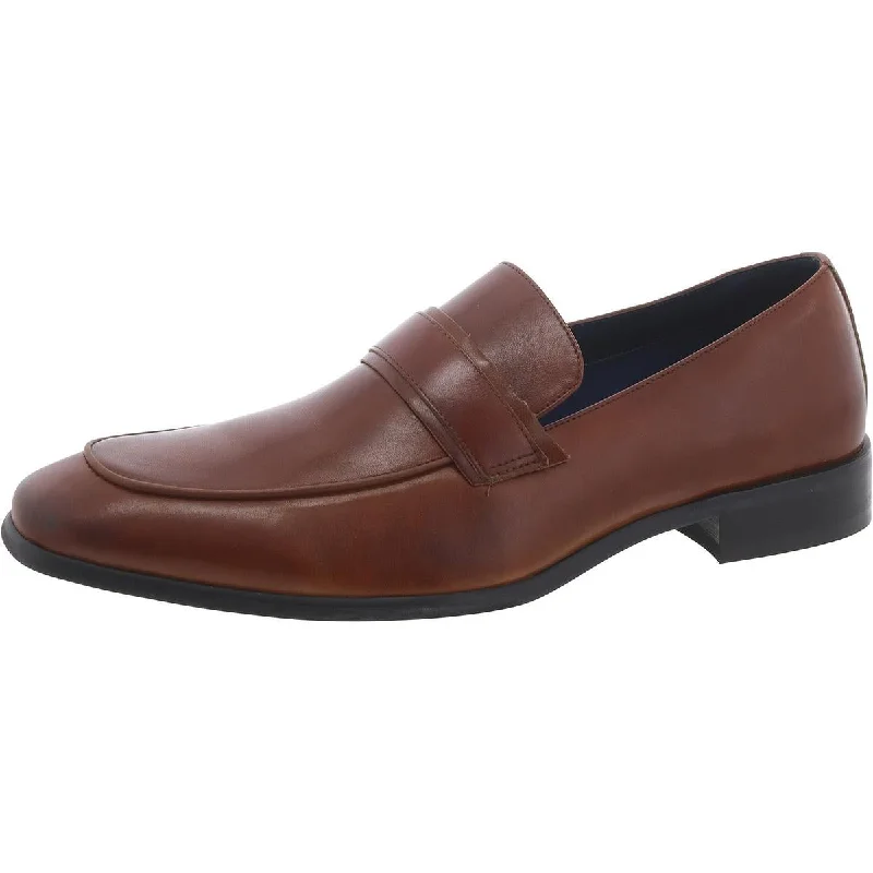 Beaudon Mens Leather Penny Loafers