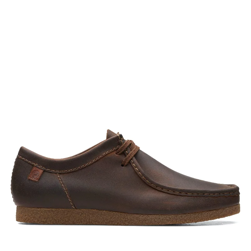 Clarks Shacre II Run in Brown Leather