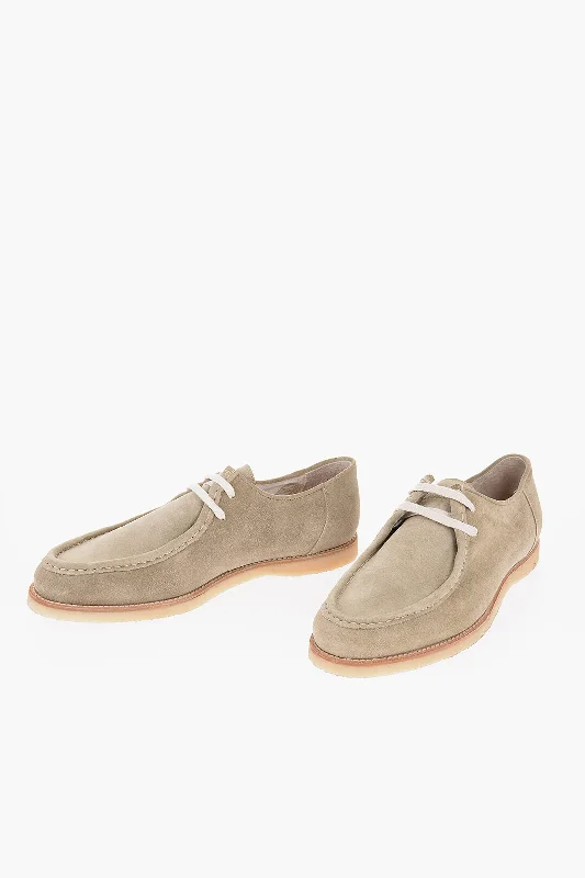 Corneliani Suede Lace-Up Shoes