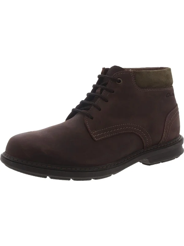 Halswell Top Mens Leather Lace-Up Derby Shoes