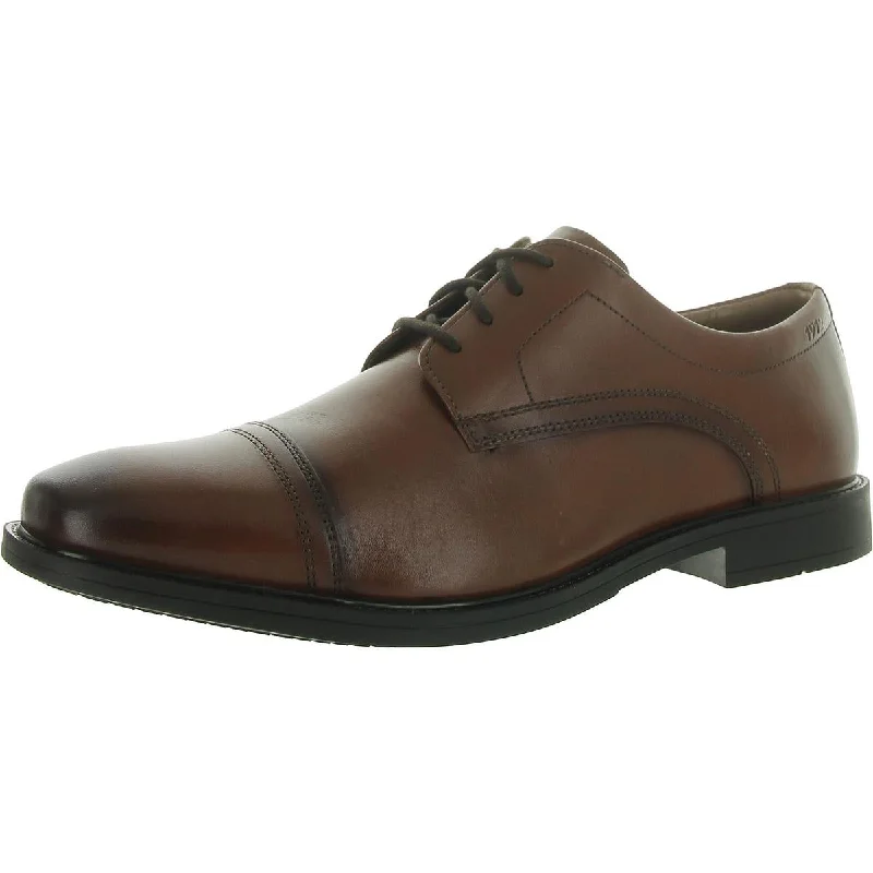 Kirkwood CT  Mens Faux Leather Comfort Oxfords