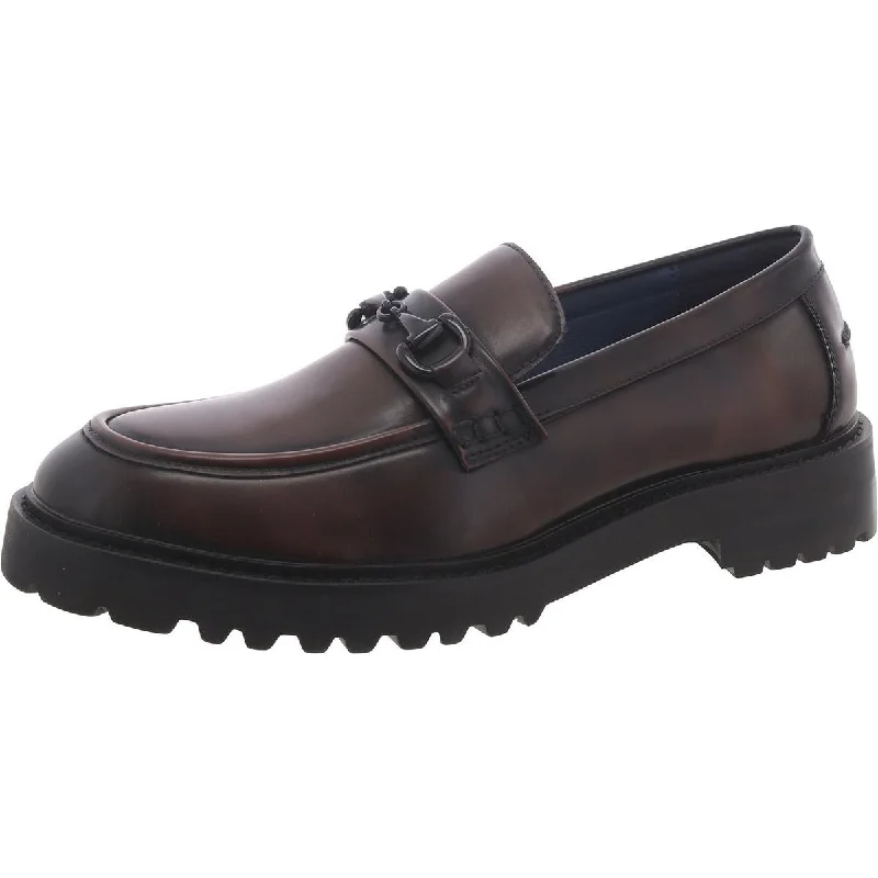 Landenn Mens Faux Leather Bit Loafers