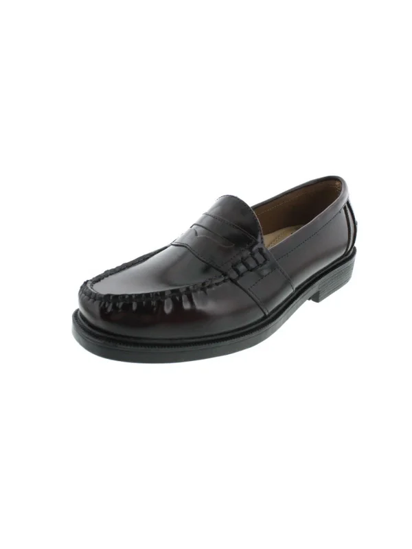 Lincoln Mens Leather Slip On Loafers