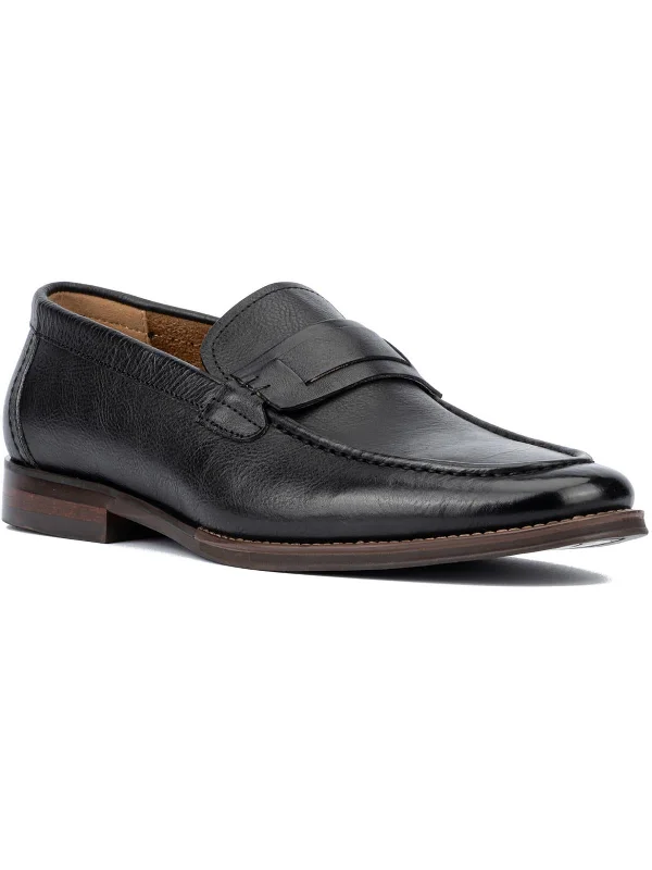 Mens Leather Slip-On Loafers