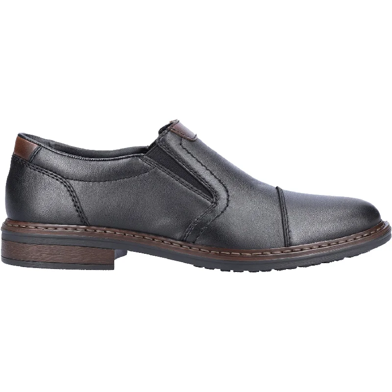 Men's Rieker 17659-00 Dustin Schwarz/Kastanie Leather