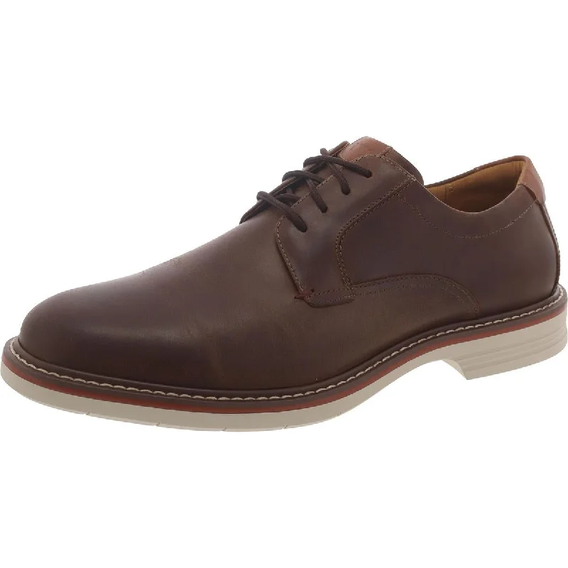 Norwalk Mens Leather Plain Toe Oxfords