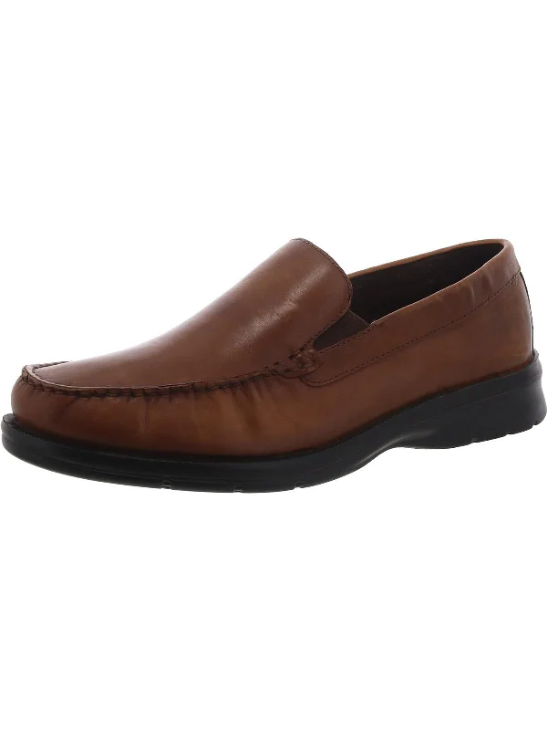 Palmer Mens Leather Slip-On Loafers