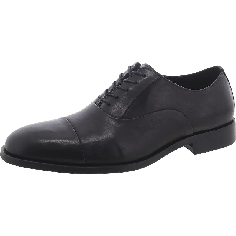 Pep Mens Leather Toe Cap Oxfords