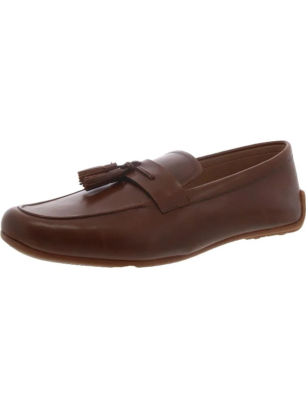 Reazor Tassell Mens Leather Slip-On Loafers