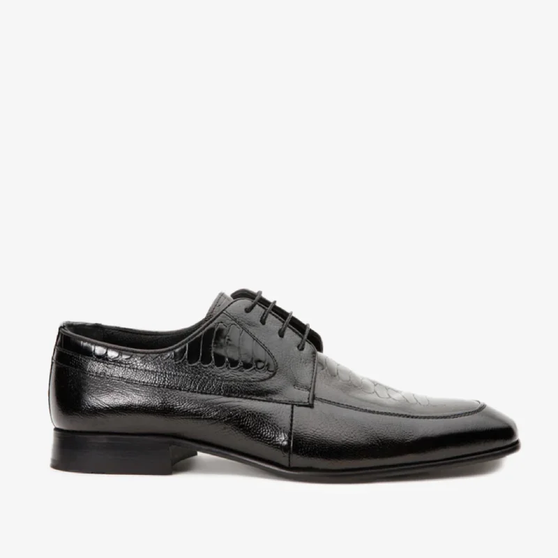 The Martin Black Leather Derby Men Shoe Final Sale!