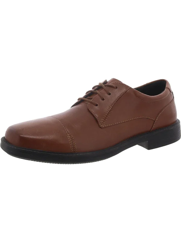 Wenham Cap Womens Leather Square Toe Cap Toe Oxfords